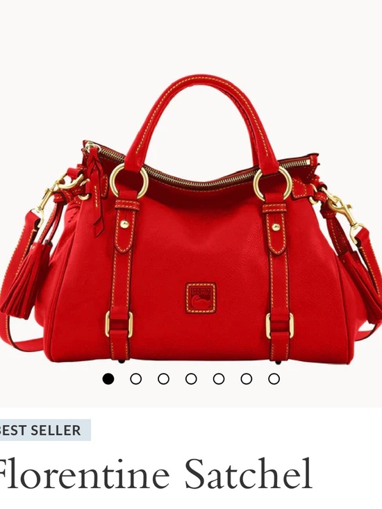 Dooney & Bourke Handbags - Dooney & Bourke Bright Red Florentine Satchel Large